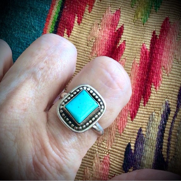 Sterling Silver Navajo Turquoise Ring! - Picture 5 of 8